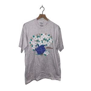Vintage Gatlinburg Shirt Tennessee Flowers Multicolor Tee Graphic VTG 90s Large